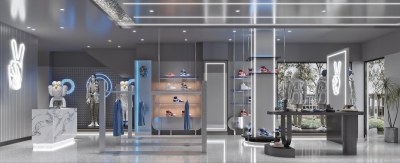 现代服装店3D模型下载